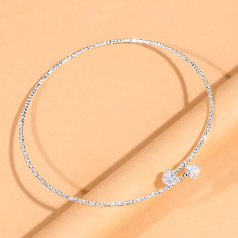 Mo's Open Rhinestone Choker